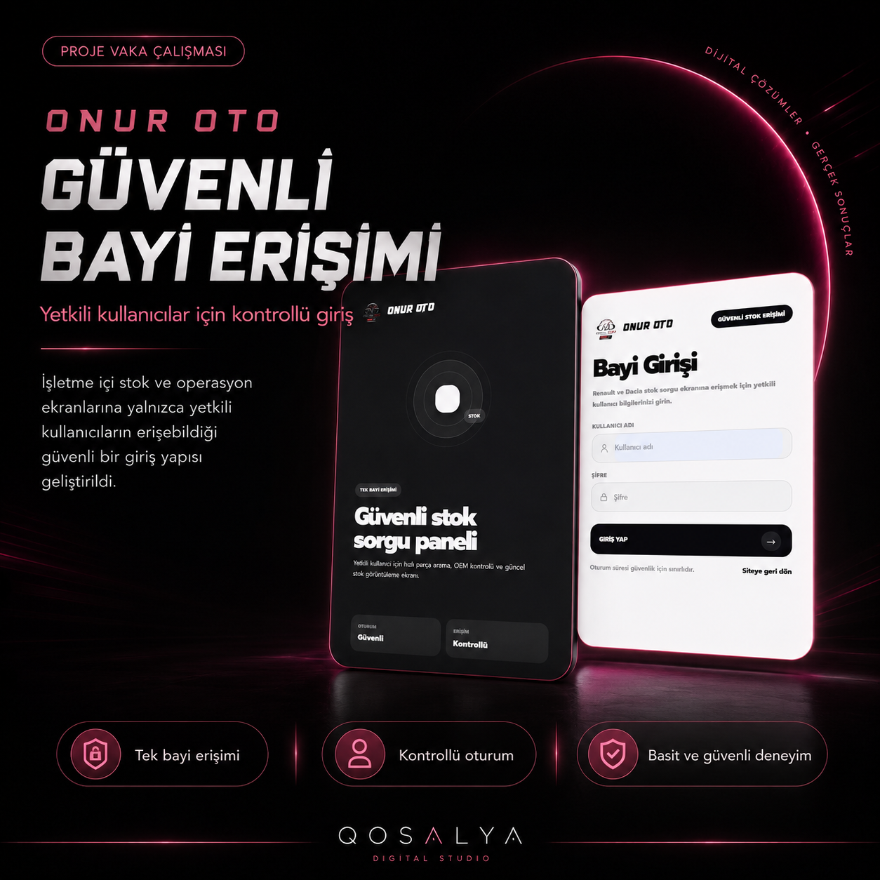 Onur Oto bayi paneli